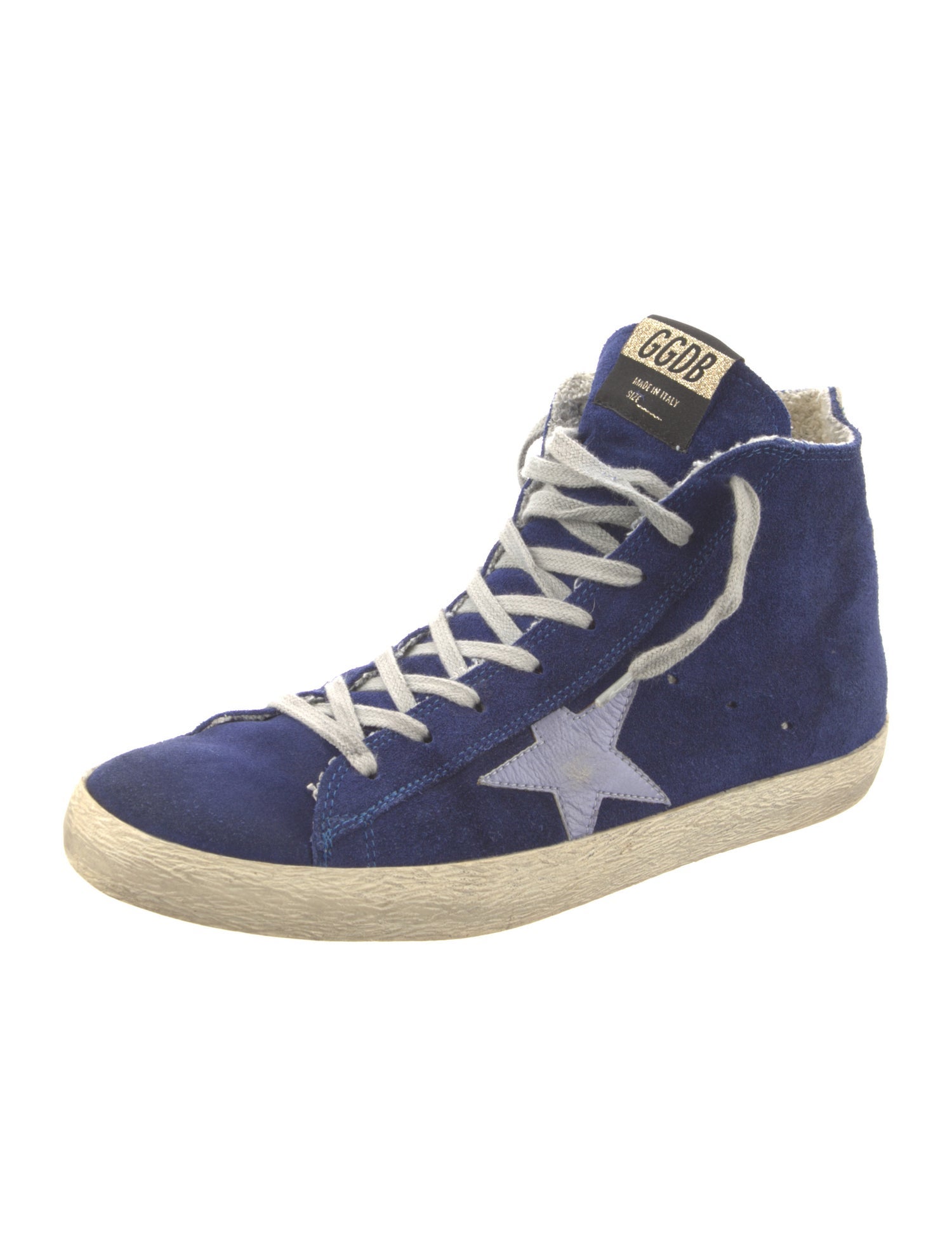 Golden Goose Suede Distressed Accents Sneakers