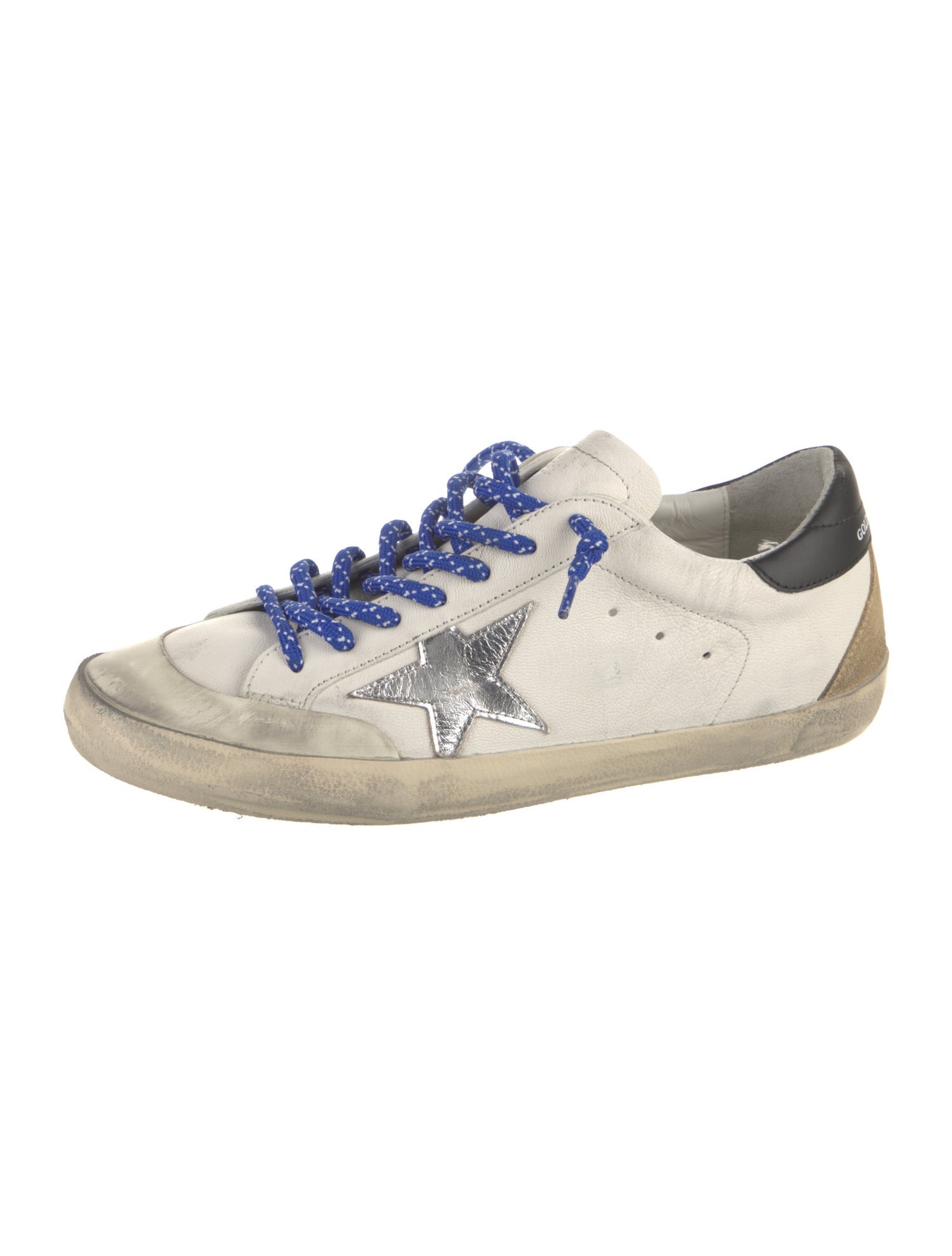 Golden Goose Leather Distressed Accents Sneakers