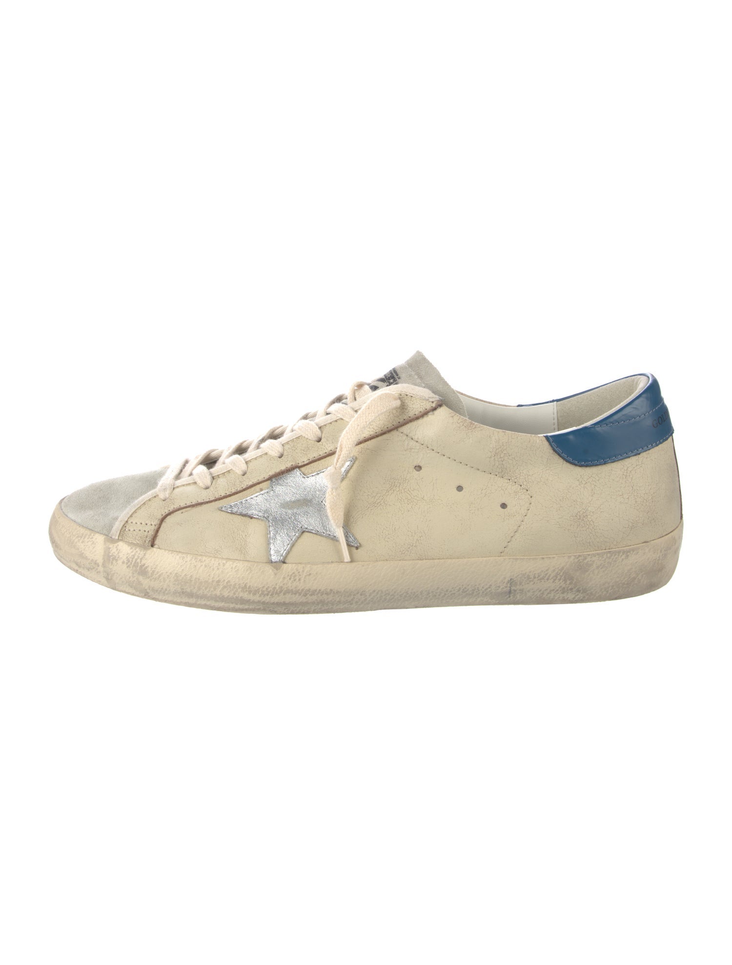 Golden Goose Leather Distressed Accents Sneakers