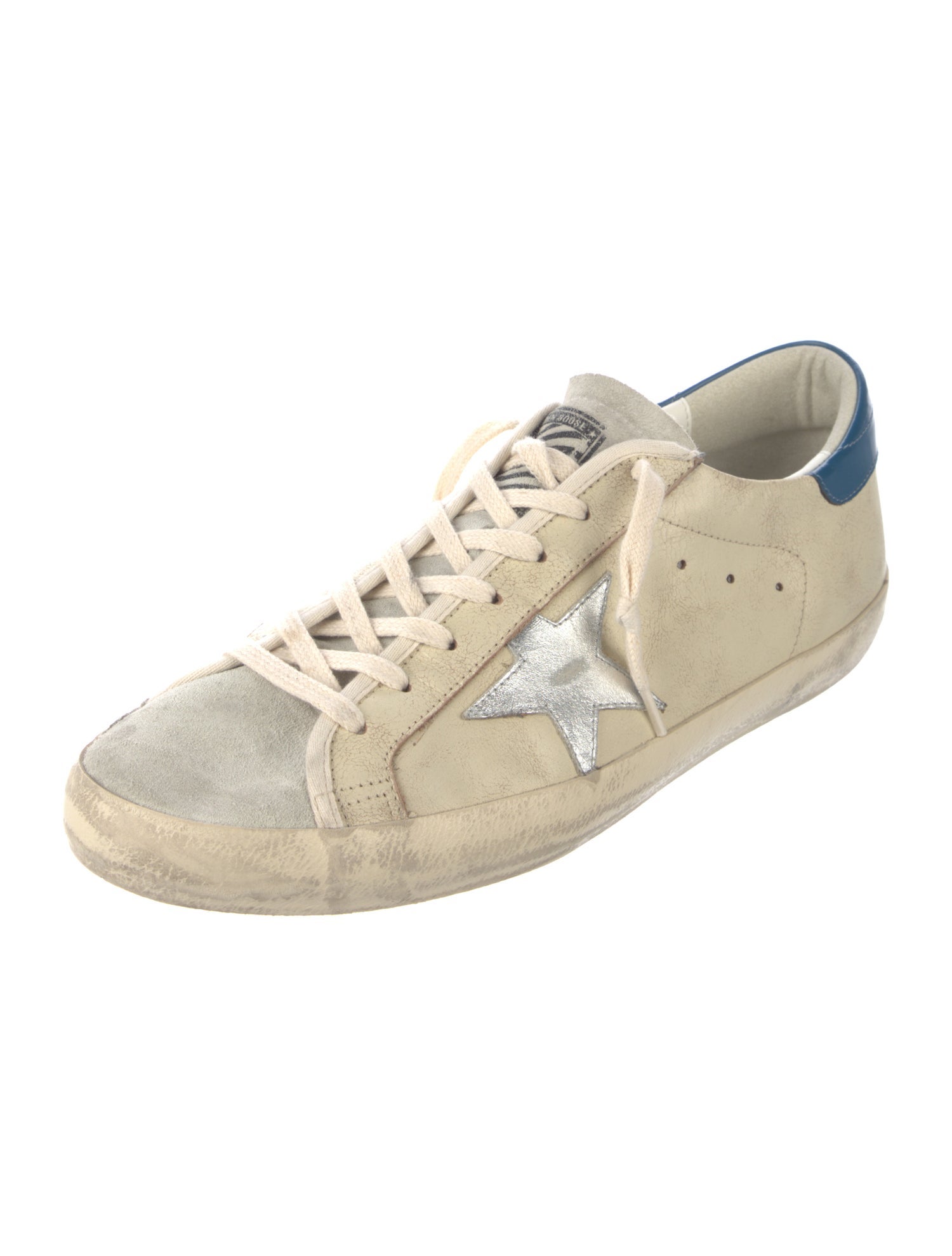 Golden Goose Leather Distressed Accents Sneakers