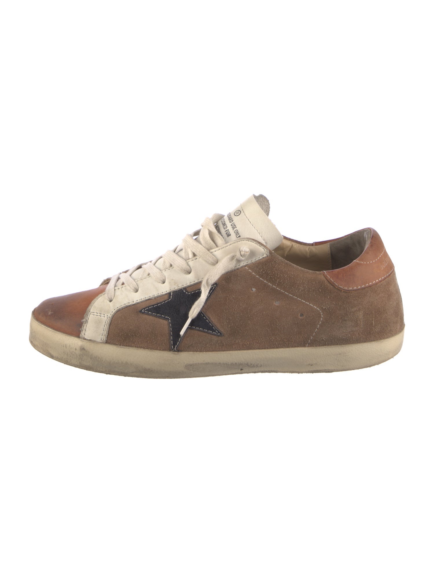 Golden Goose Suede Distressed Accents Sneakers