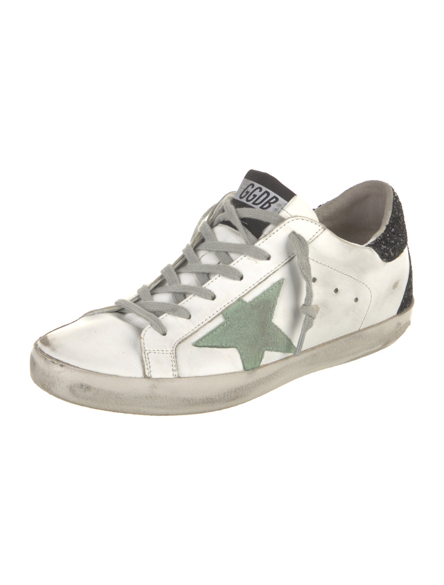 Golden Goose Leather Printed Sneakers