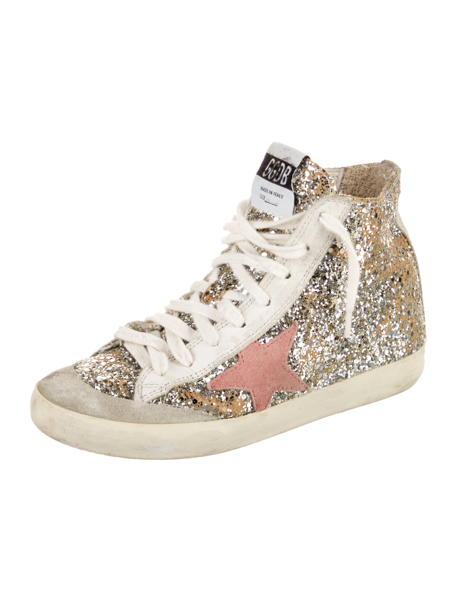 Golden Goose Kids' Sequin High Top Sneakers