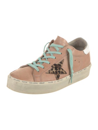 Golden Goose Leather Distressed Accents Sneakers