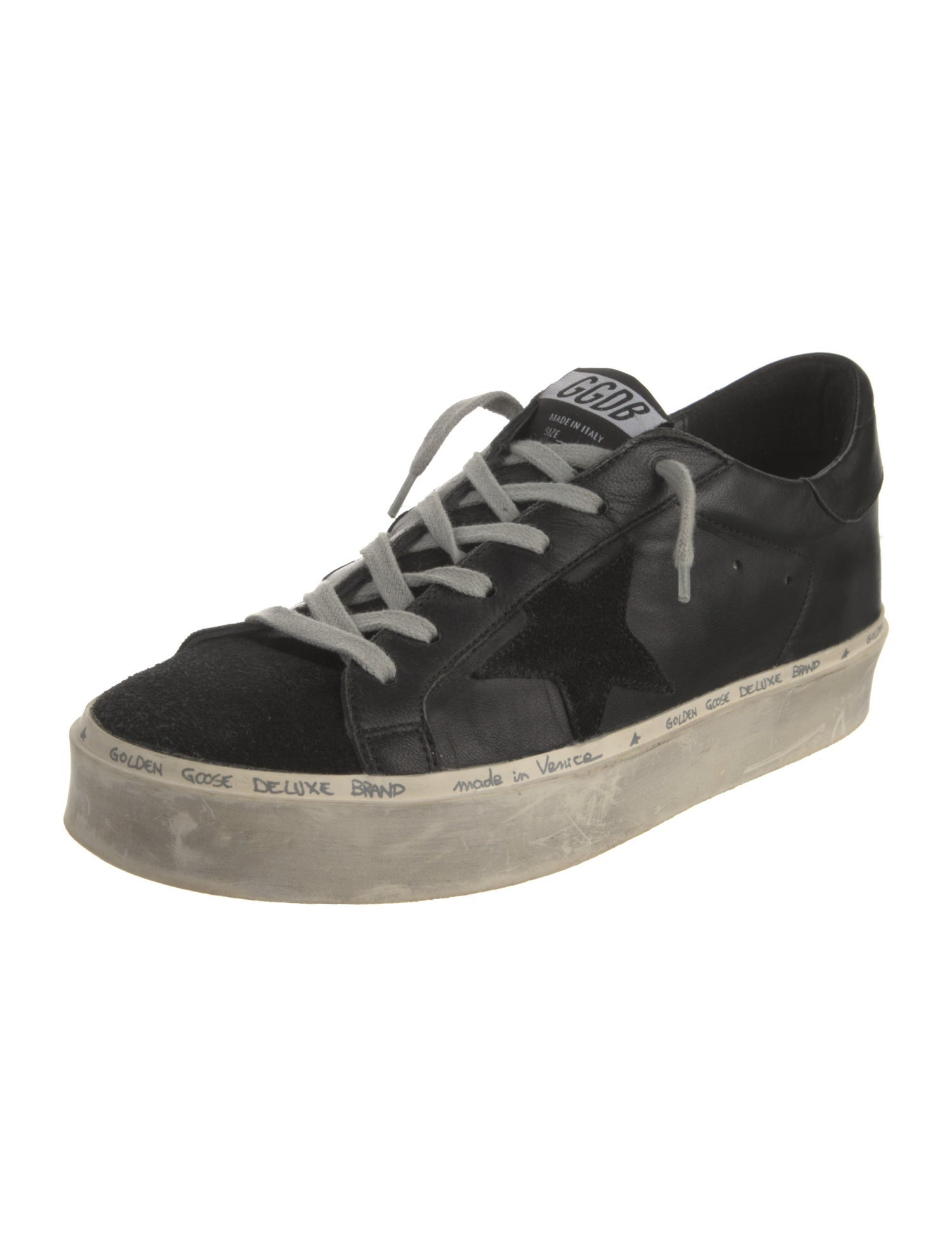 Golden Goose Leather Distressed Accents Sneakers