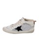 Golden Goose Leather Printed Sneakers