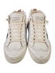 Golden Goose Leather Printed Sneakers