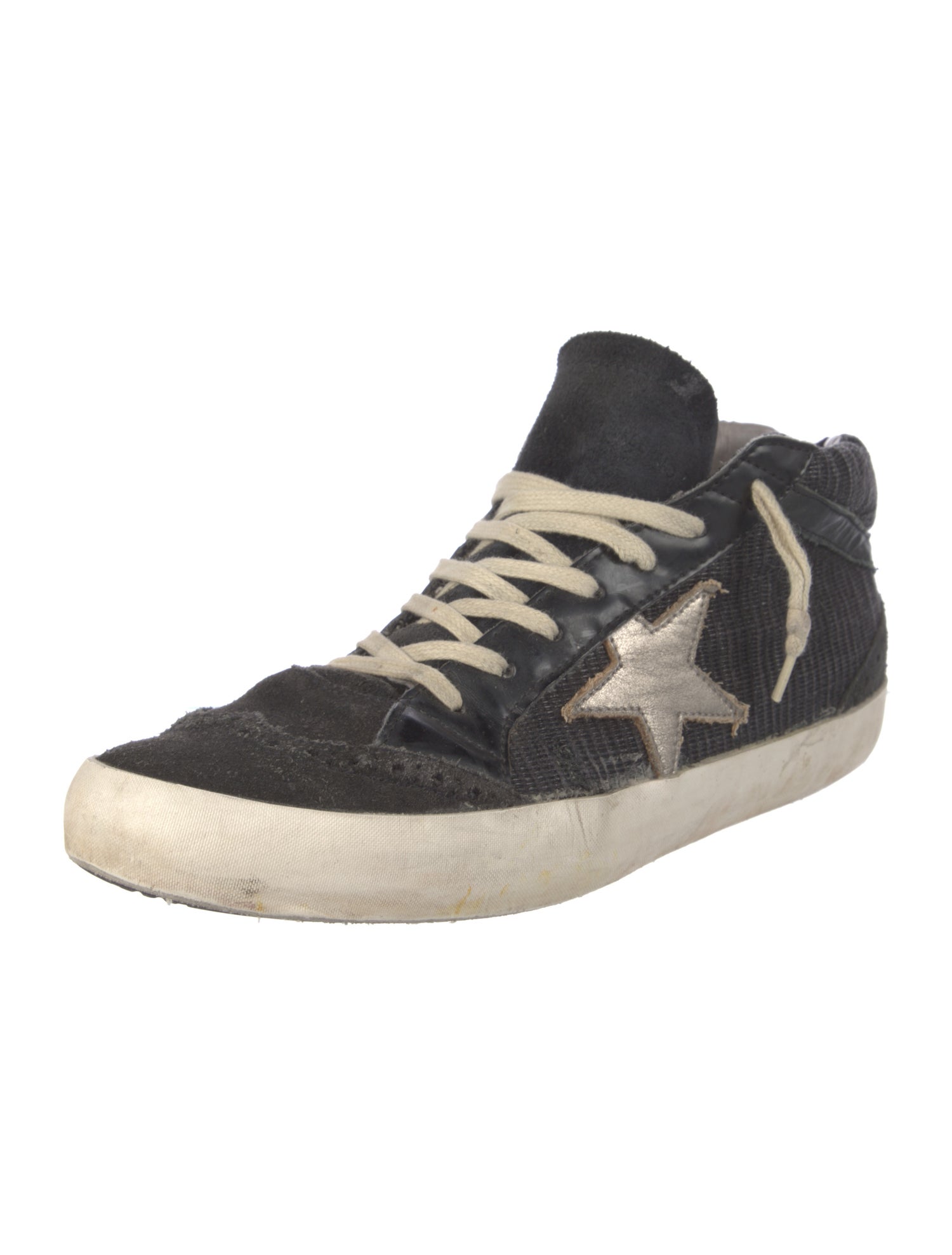 Golden Goose Suede Distressed Accents Sneakers