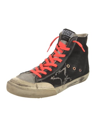 Golden Goose Colorblock Pattern Distressed Accents Sneakers