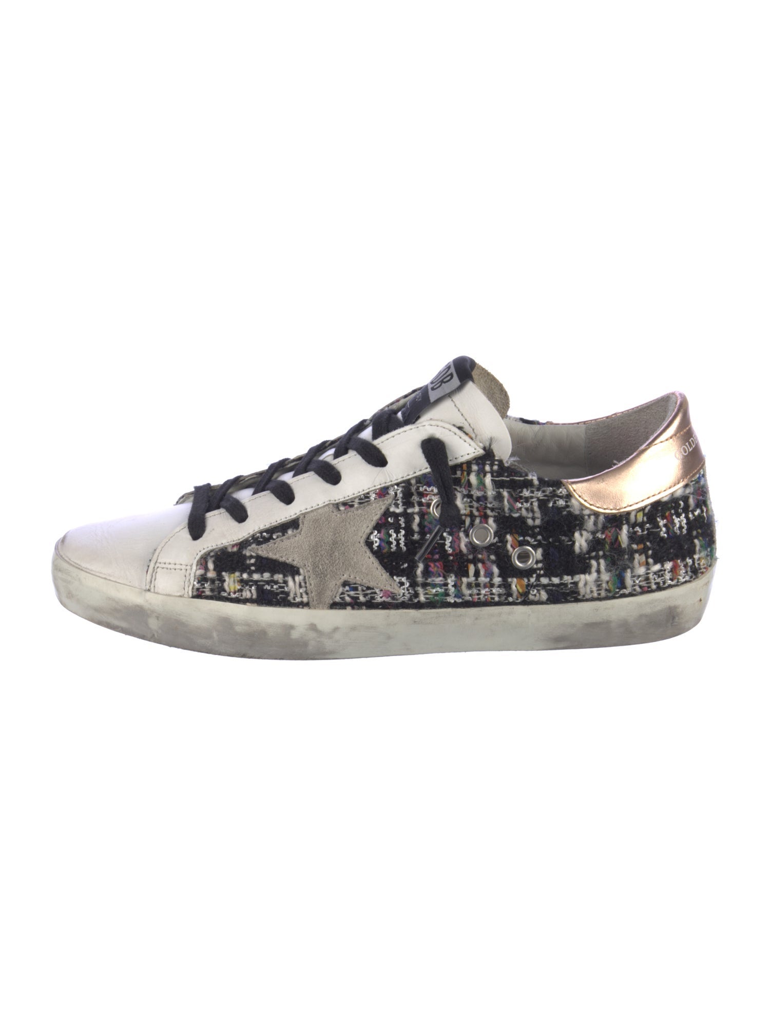 Golden Goose Tweed Printed Sneakers