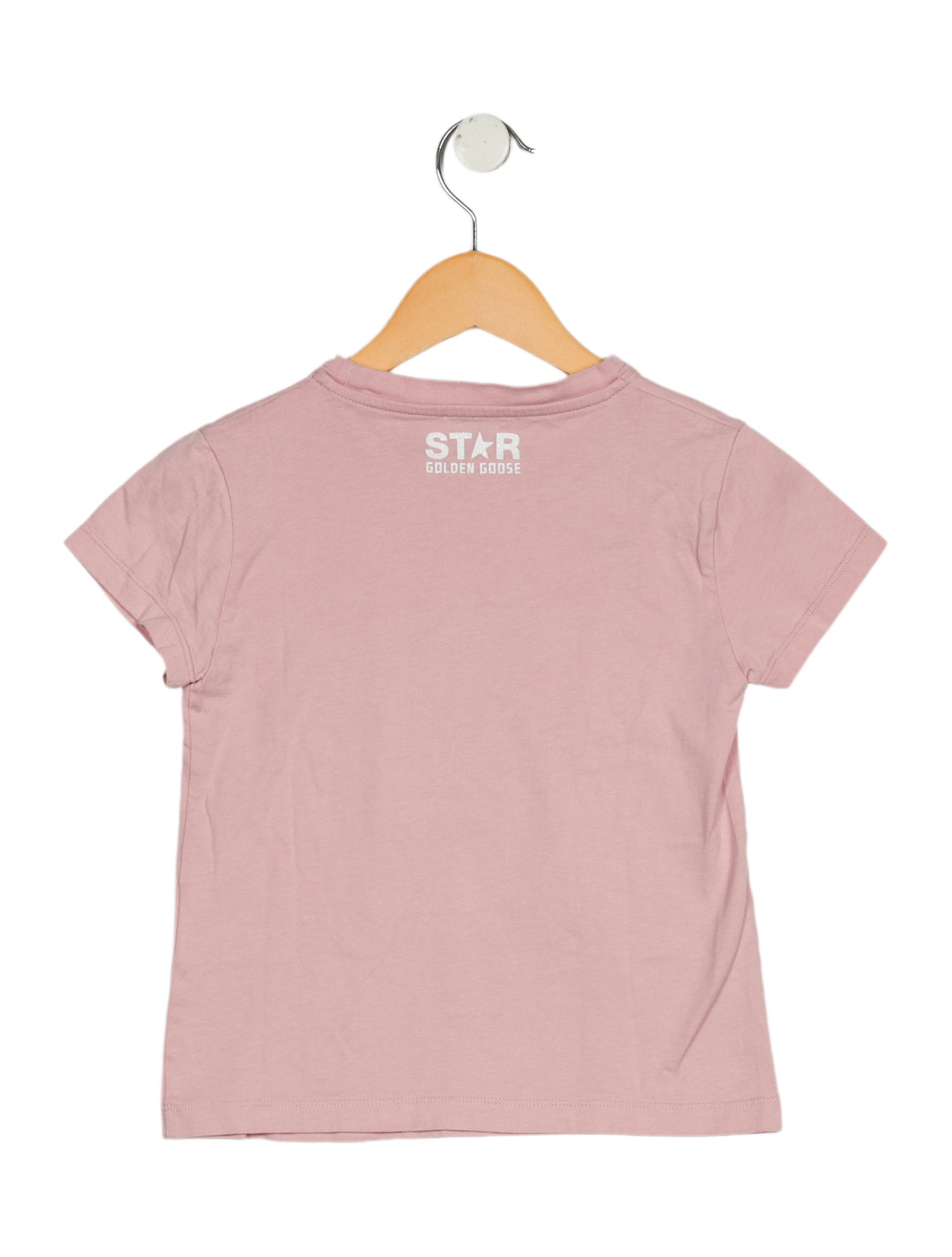 Golden Goose toddler girls; pink and white t-shirt