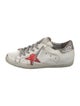 Golden Goose Leather Printed Sneakers