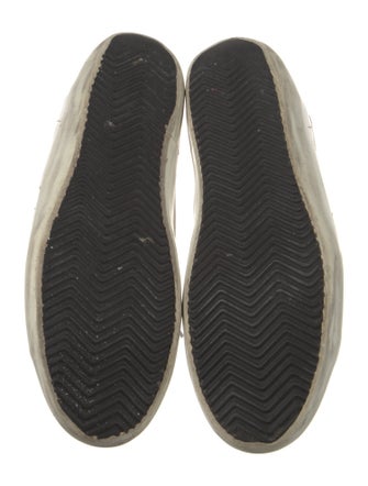 Golden Goose Leather Printed Sneakers