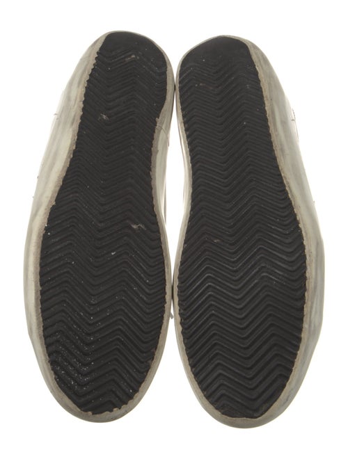 Golden Goose Leather Printed Sneakers