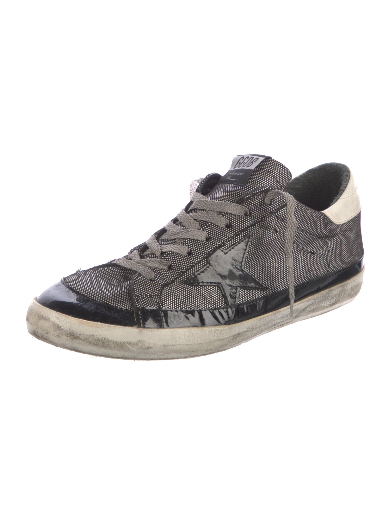 Golden Goose Leather Printed Sneakers