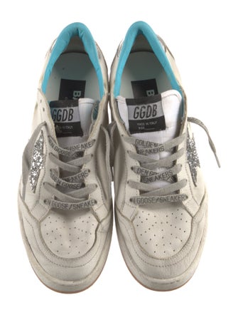 Golden Goose Leather Printed Sneakers