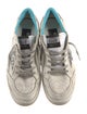 Golden Goose Leather Printed Sneakers