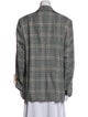 Golden Goose Virgin Wool Plaid Print Blazer