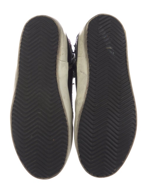 Golden Goose Leather Animal Print Sneakers