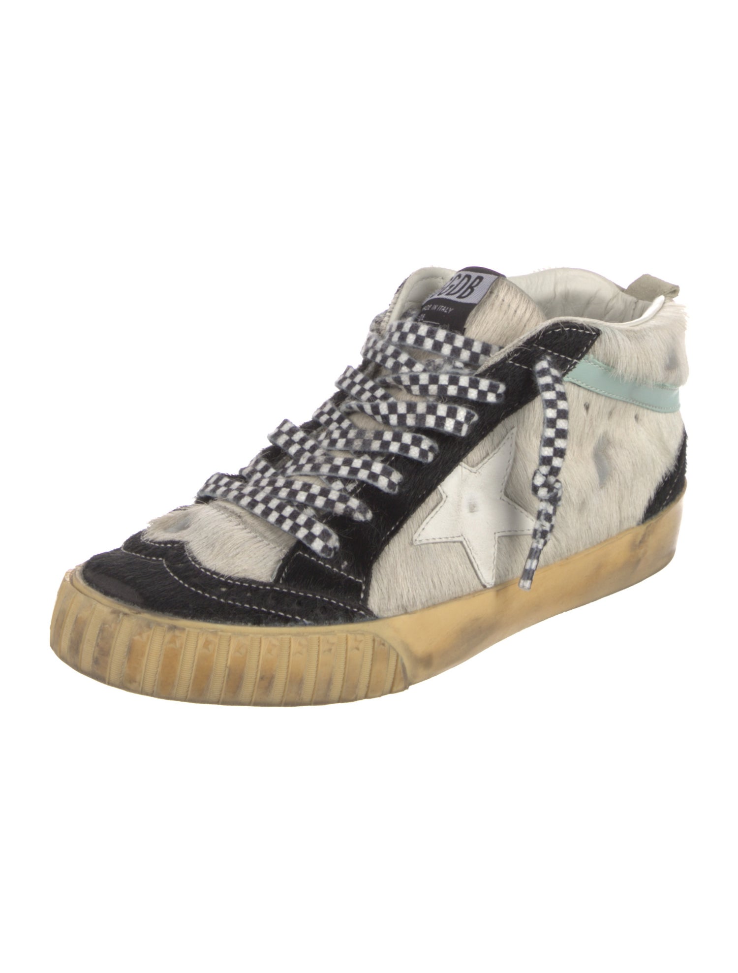 Golden Goose Ponyhair Printed Sneakers