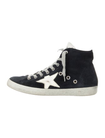 Golden Goose Suede Printed Sneakers