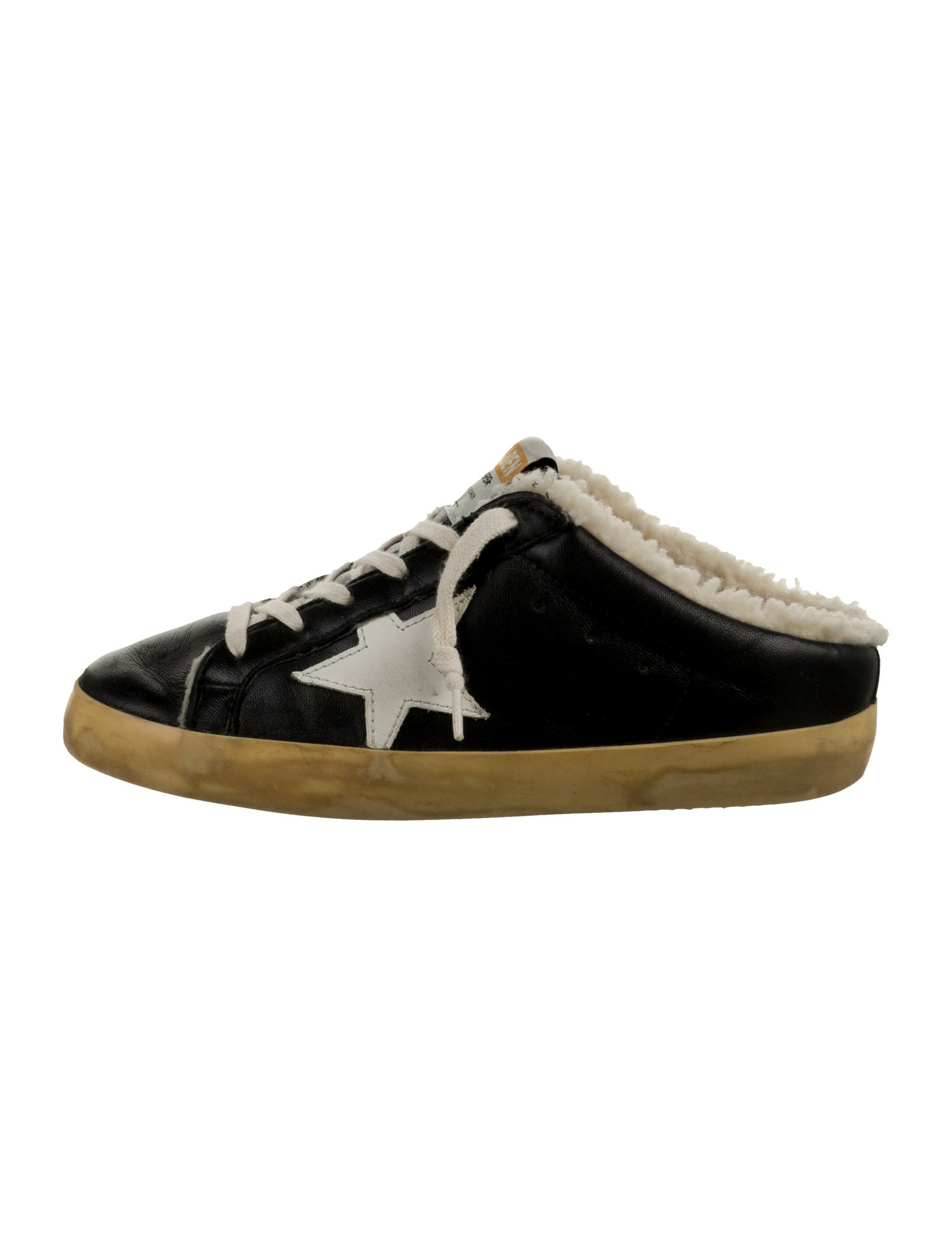 Golden Goose Leather Distressed Accents Sneakers