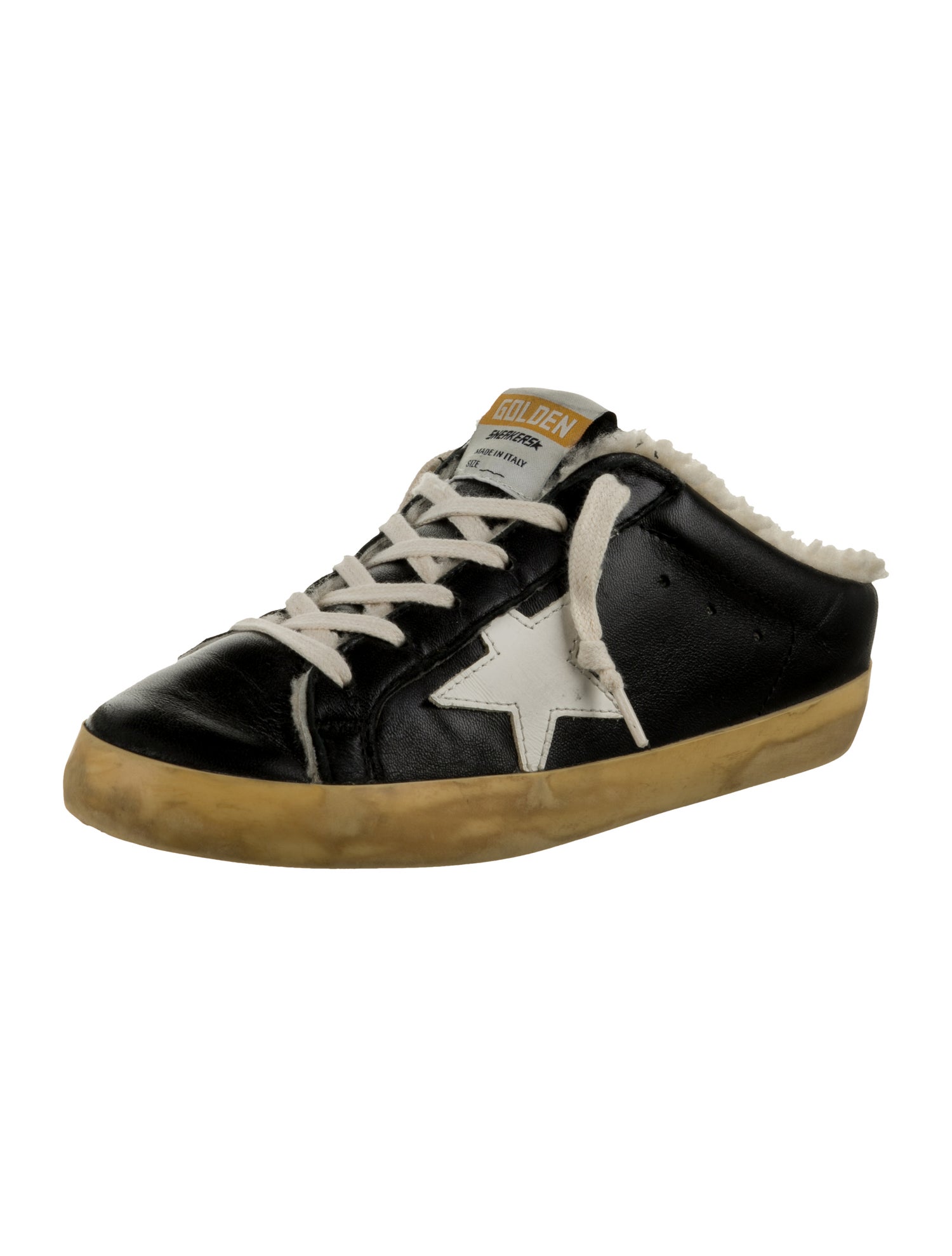 Golden Goose Leather Distressed Accents Sneakers