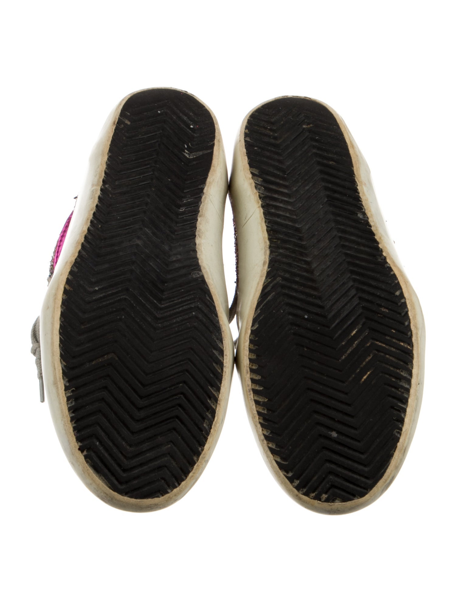 Golden Goose Glitter Colorblock Pattern Sneakers