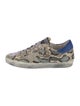 Golden Goose Leather Animal Print Sneakers