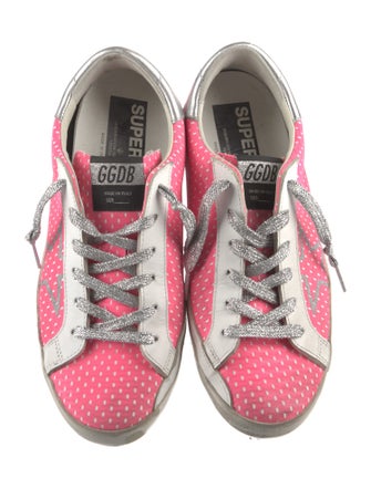 Golden Goose Canvas Printed Sneakers