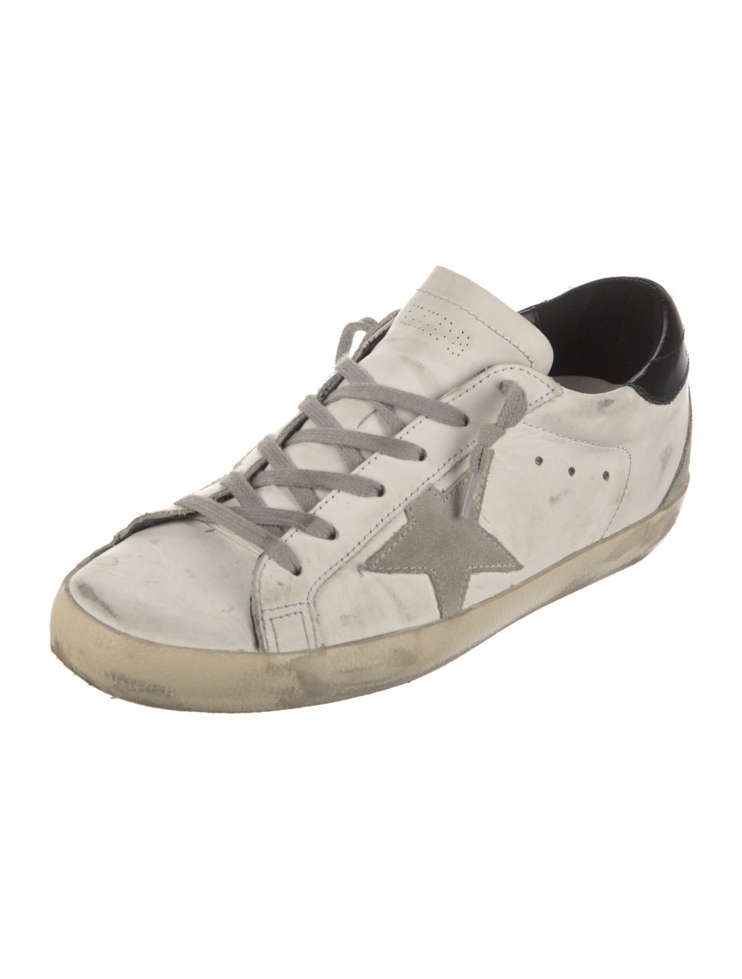 Golden Goose Leather Printed Sneakers