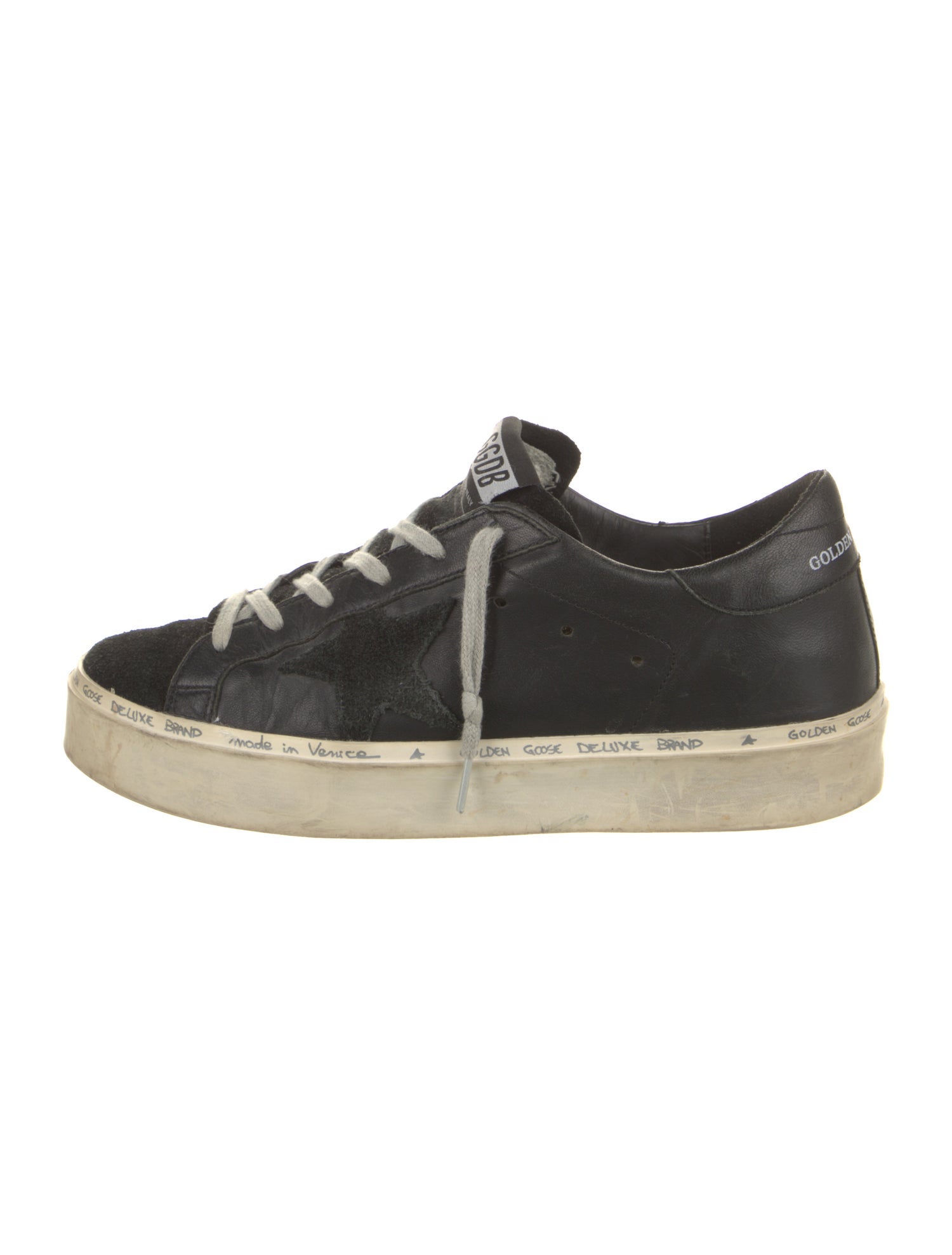 Golden Goose Leather Distressed Accents Sneakers