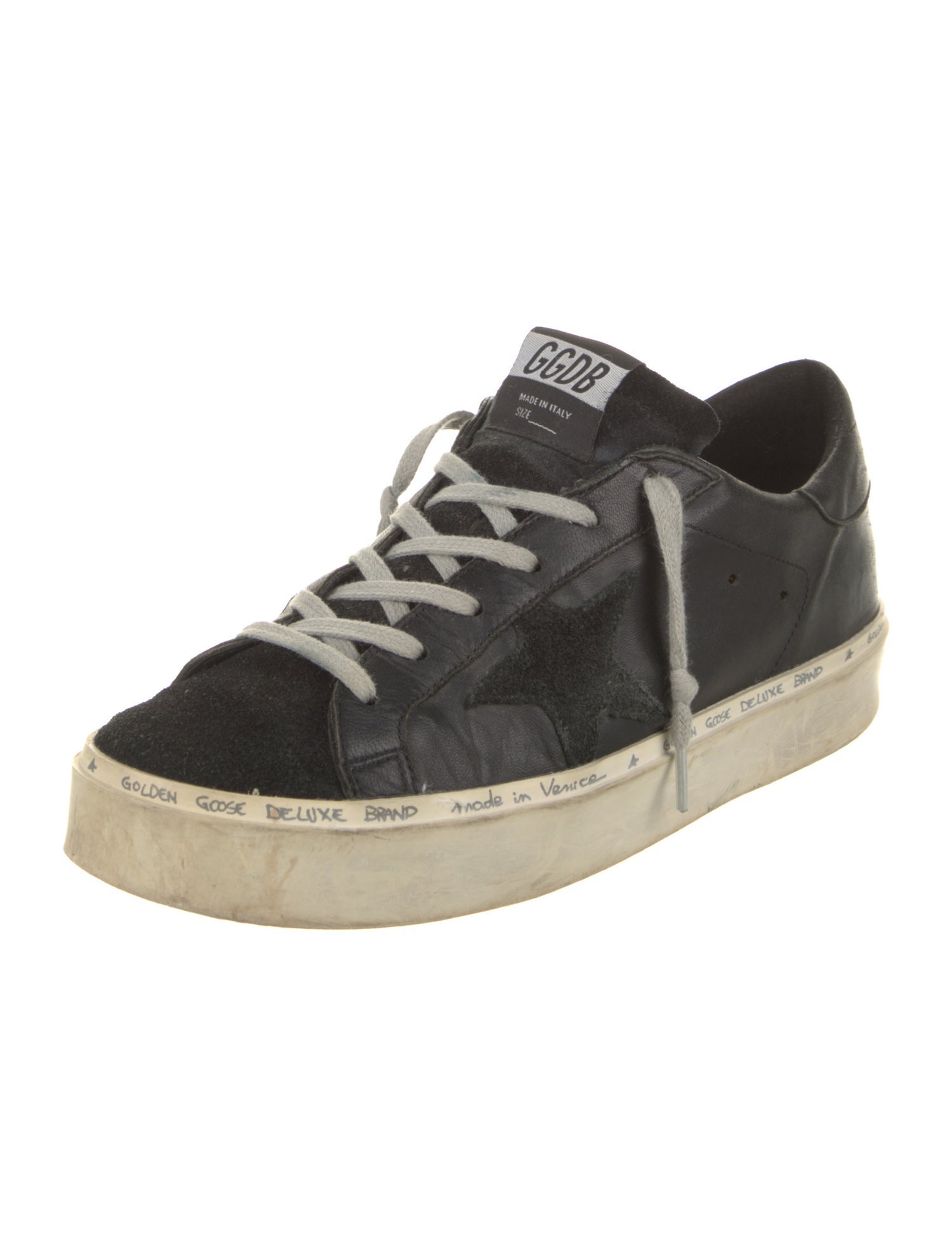 Golden Goose Leather Distressed Accents Sneakers