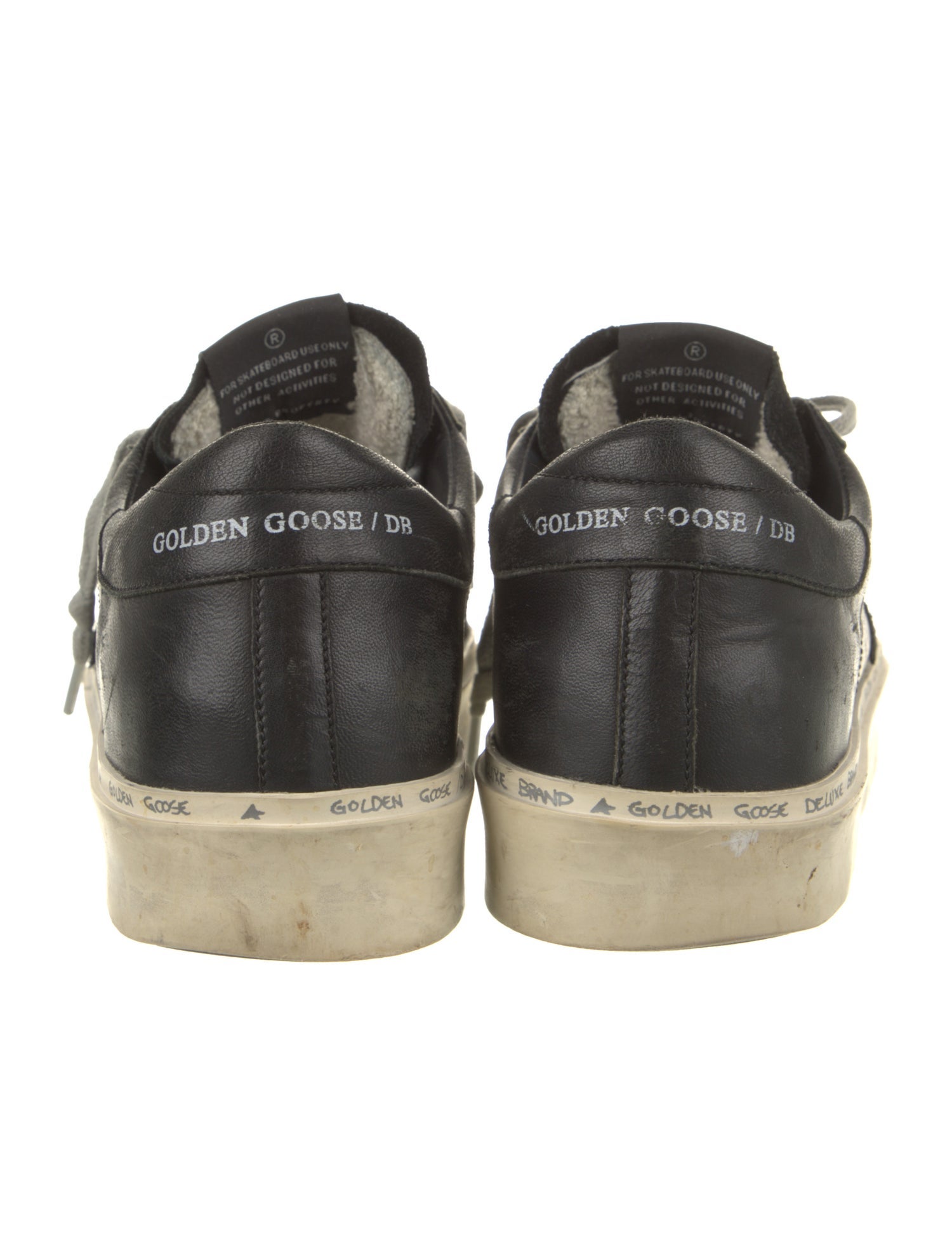 Golden Goose Leather Distressed Accents Sneakers