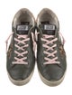 Golden Goose Leather Glitter Accents Sneakers