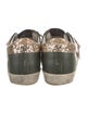 Golden Goose Leather Glitter Accents Sneakers
