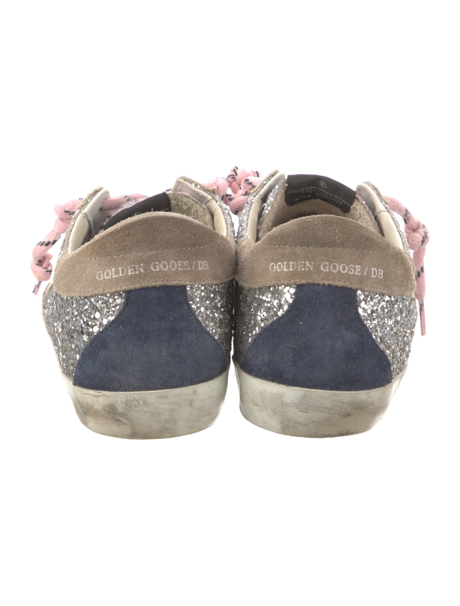 Golden Goose Glitter Distressed Accents Sneakers