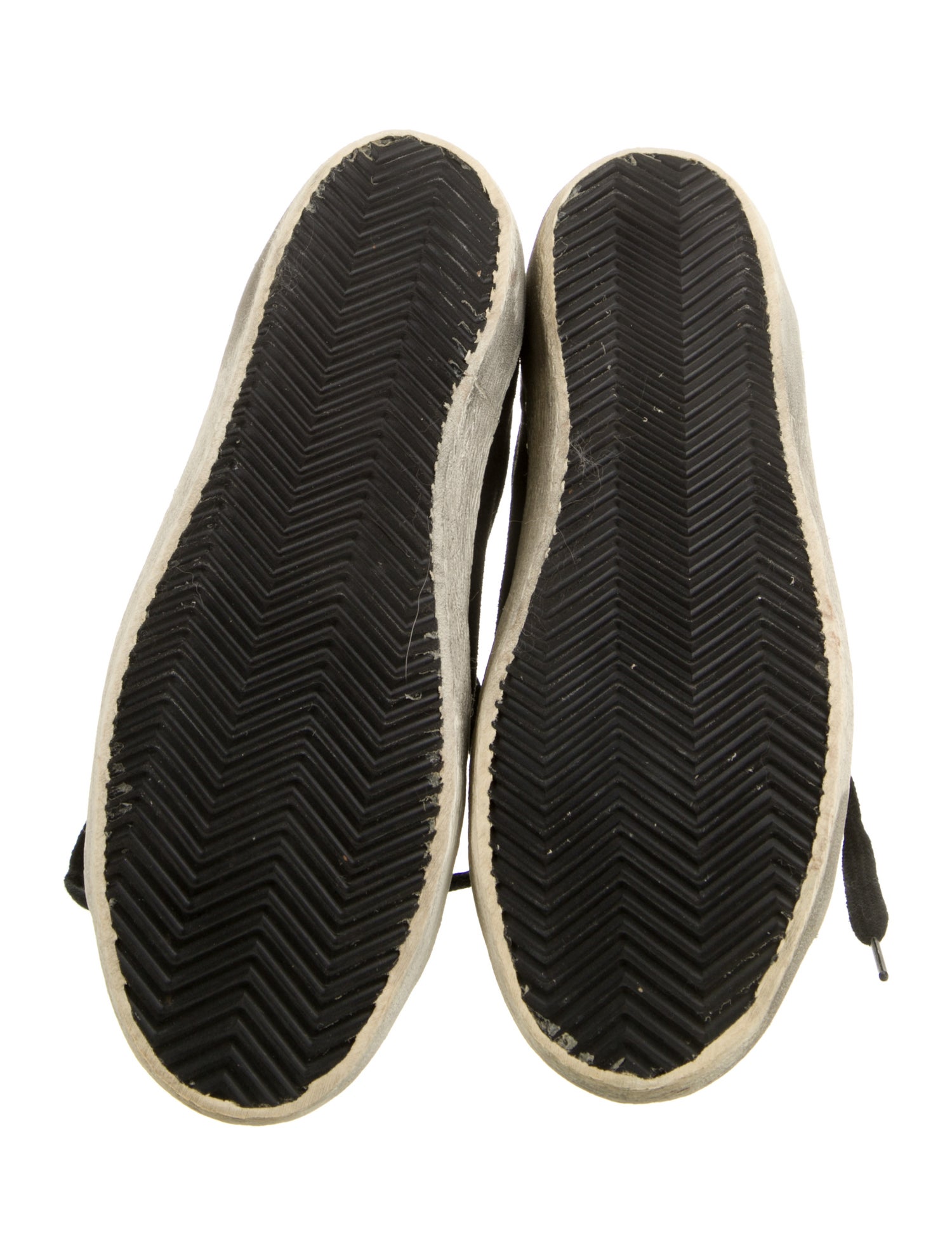 Golden Goose Suede Colorblock Pattern Sneakers