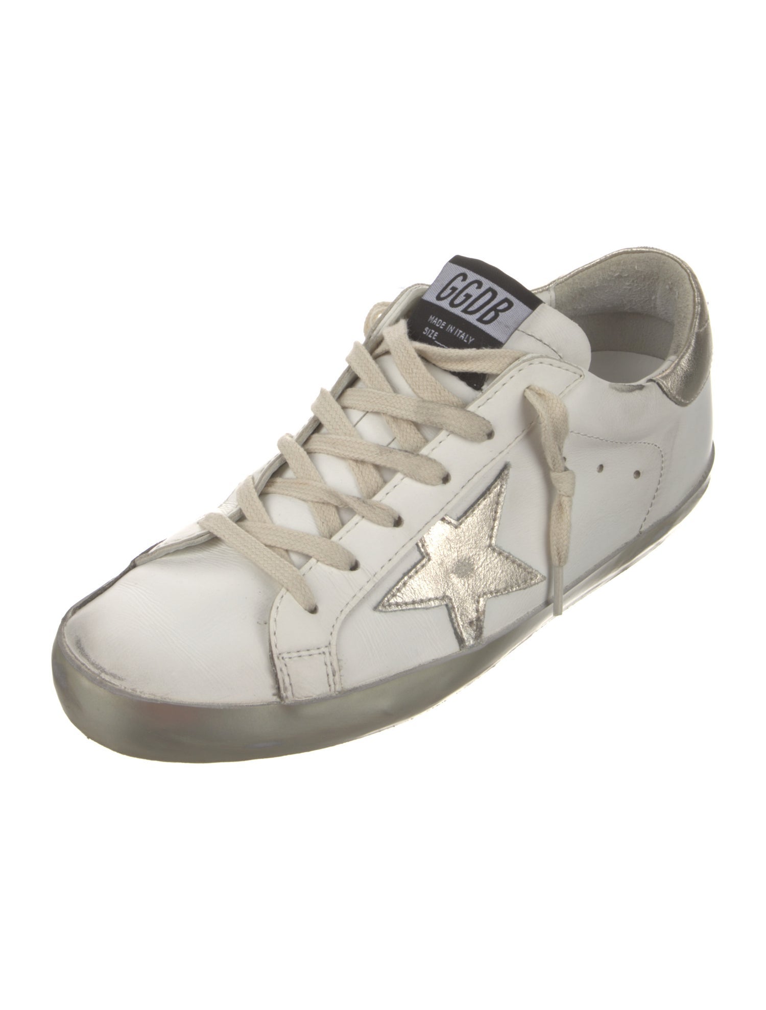 Golden Goose Leather Printed Sneakers