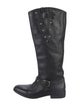 Golden Goose Leather Crystal Embellishments Riding Boots