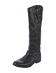 Golden Goose Leather Crystal Embellishments Riding Boots
