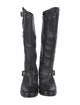 Golden Goose Leather Crystal Embellishments Riding Boots