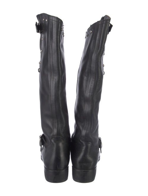 Golden Goose Leather Crystal Embellishments Riding Boots