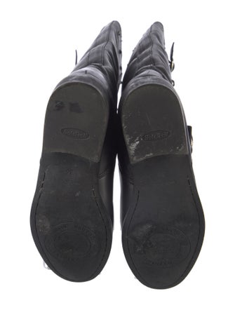 Golden Goose Leather Crystal Embellishments Riding Boots