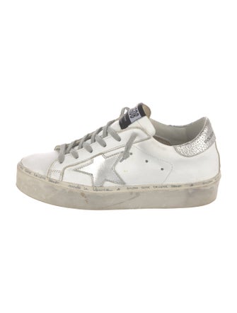 Golden Goose Leather Distressed Accents Sneakers