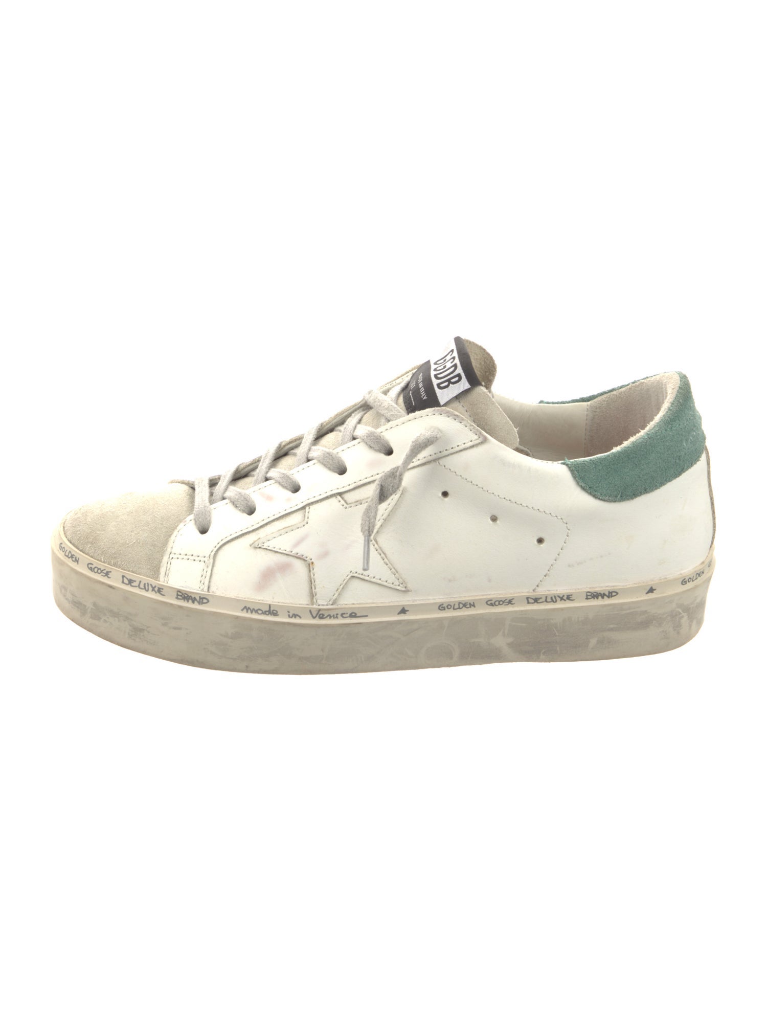 Golden Goose Leather Printed Sneakers