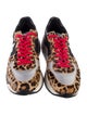 Golden Goose Ponyhair Animal Print Sneakers