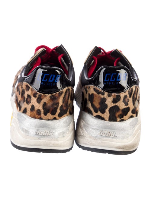 Golden Goose Ponyhair Animal Print Sneakers