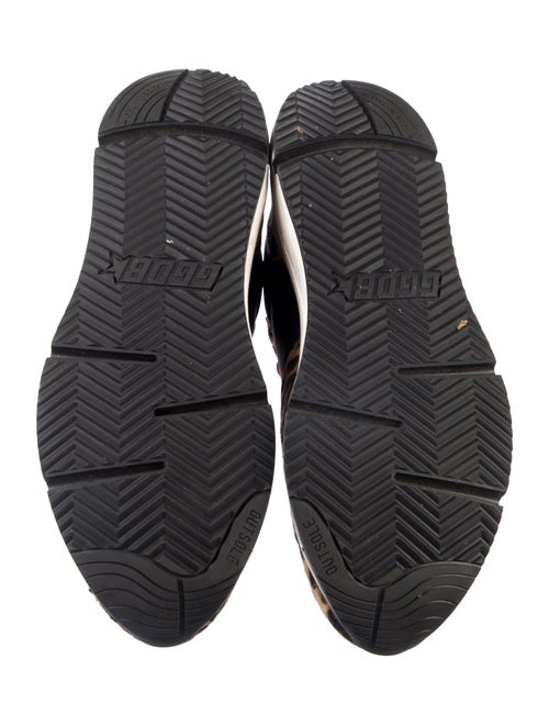 Golden Goose Ponyhair Animal Print Sneakers