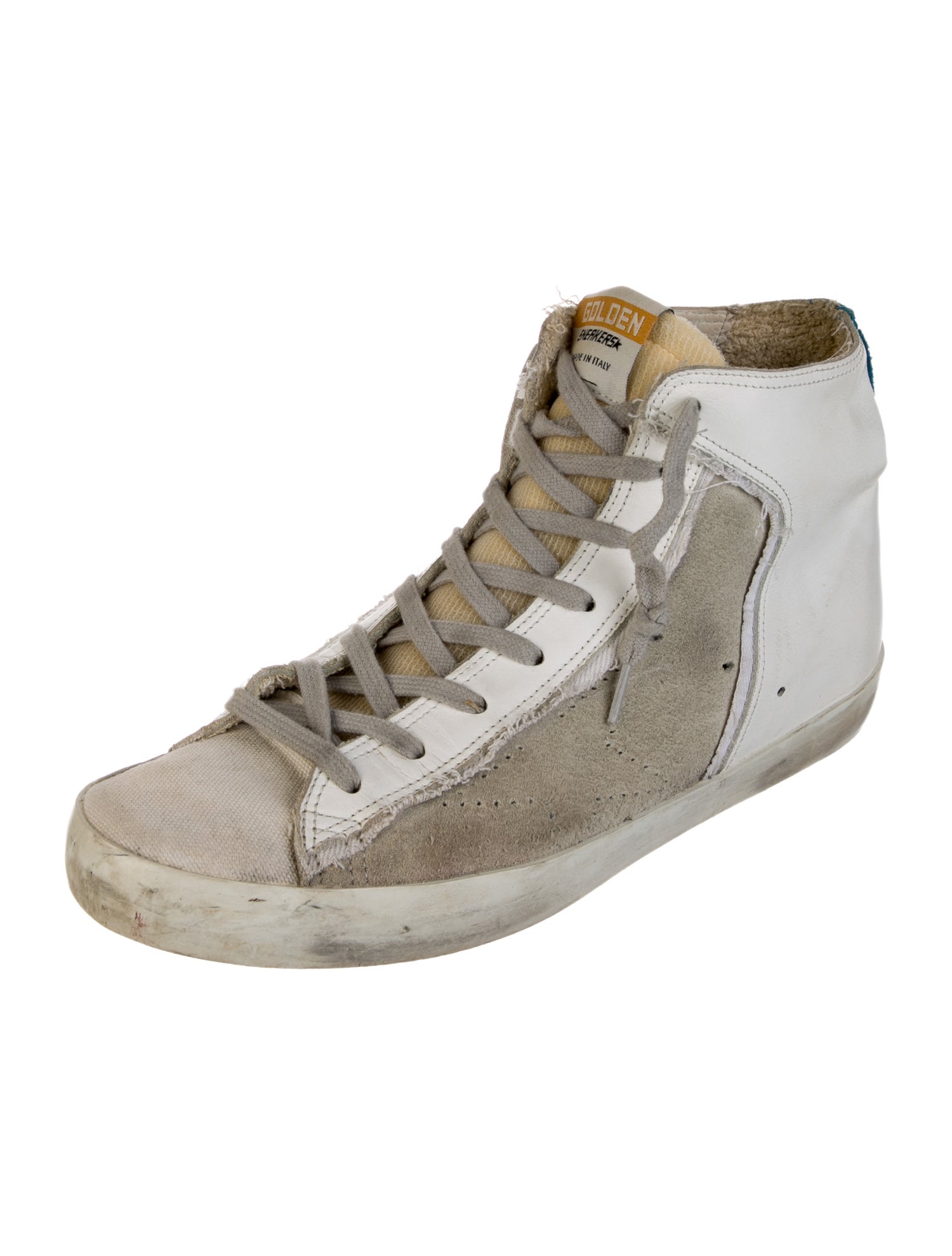 Golden Goose Leather Printed Sneakers
